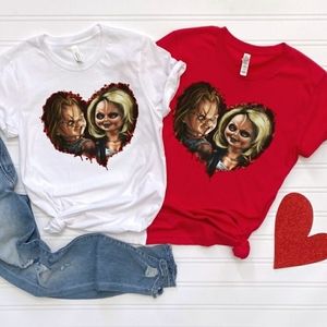 ❤ Chucky & Tiffany Heart Tshirt